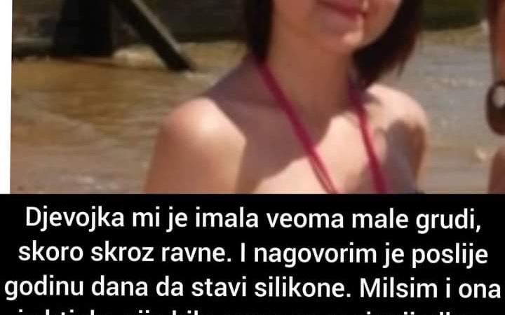 Djevojka mi je imala veoma male grudi