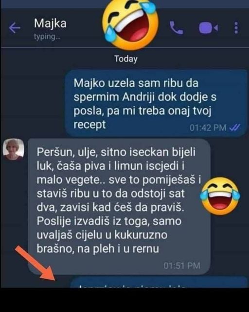 Tražila recept od majke, ali onda je zanijemila.