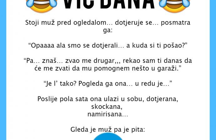 VIC: Stoji muž pred ogledalom