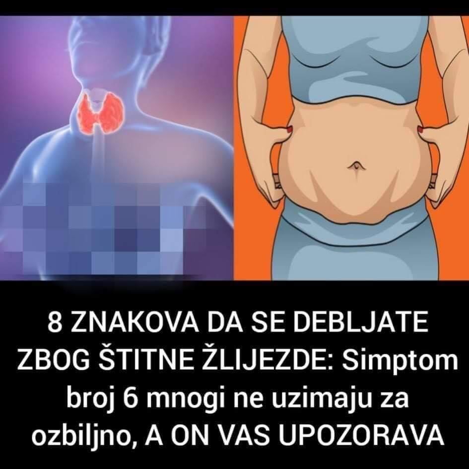 Pogledajte nekoliko znakova da se debljate od štitnjače