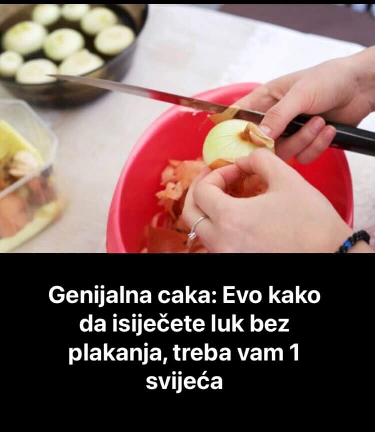 Evo kako da isiječete luk a da suzu ne pustite