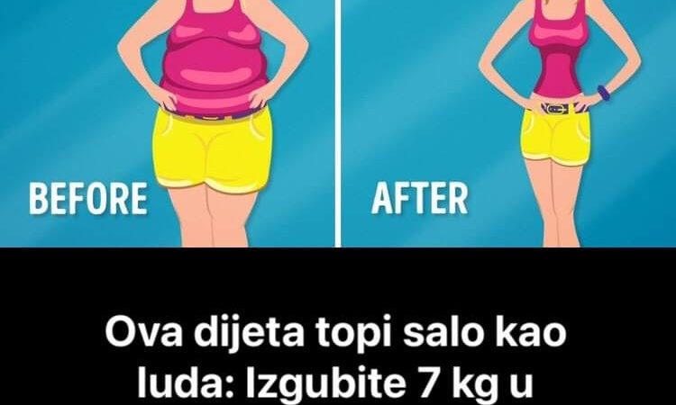 Pogledajte kako izgubiti 7kilograma u jednoj sedmici