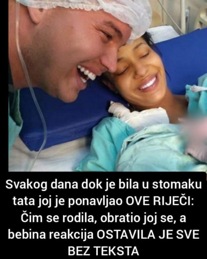 Pogledajte reakciju bebe kada je prvi put čula tatu