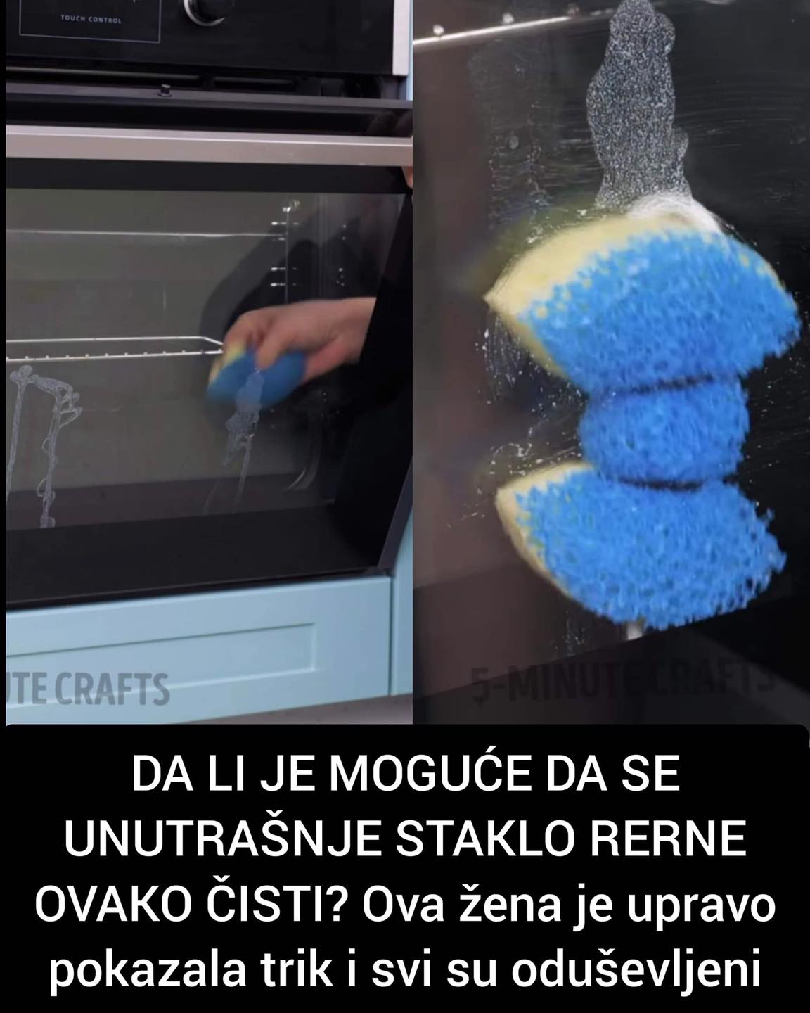 Pogledajte kako očistiti staklo od rerne iznutra