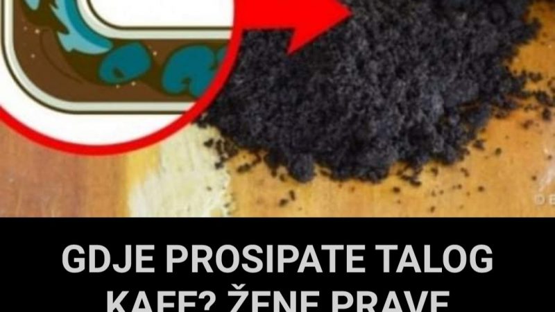 Pogledajte šta trebate uraditi s talogom od kafe