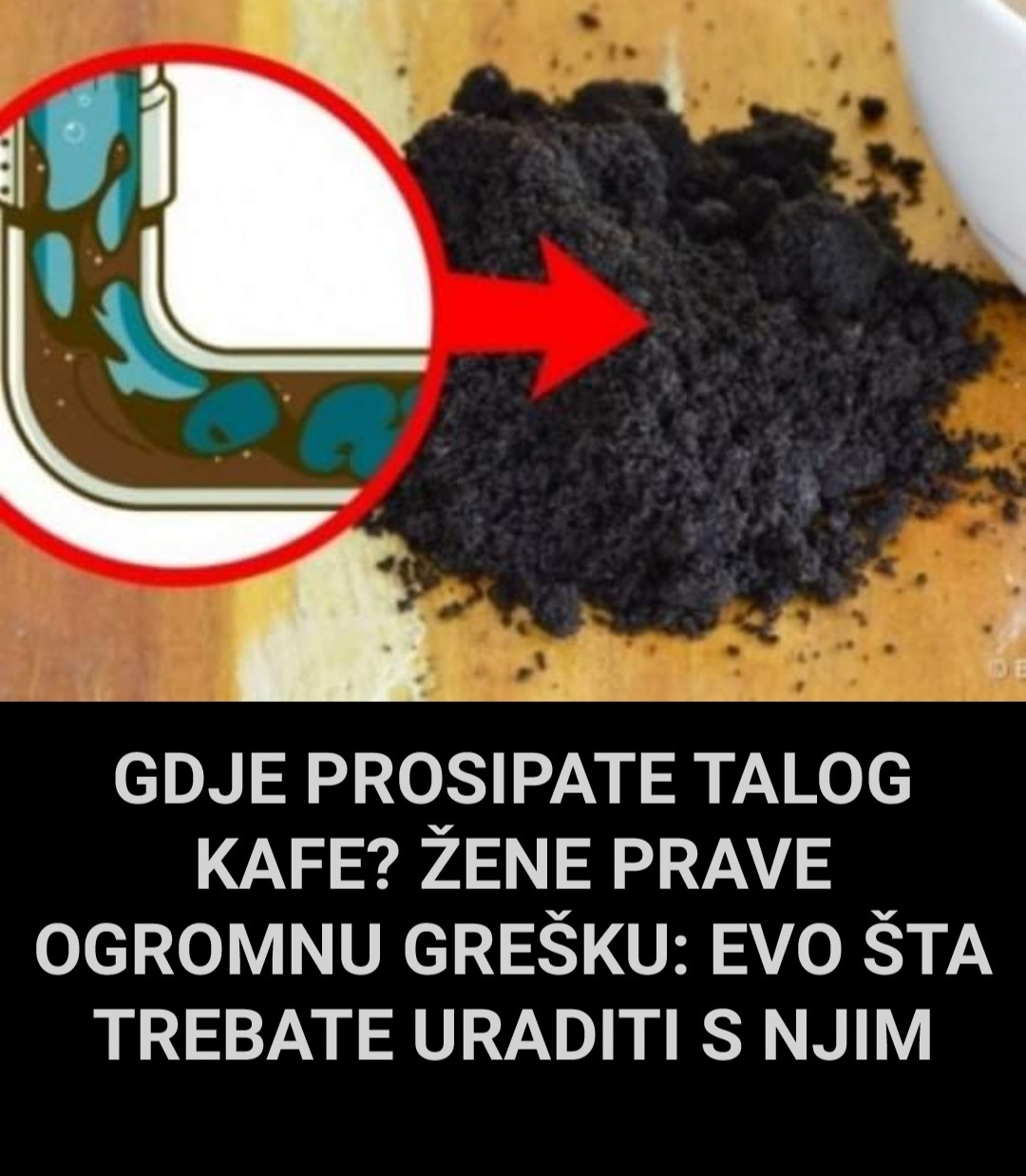 Pogledajte šta trebate uraditi s talogom od kafe