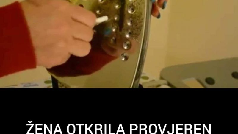 Pogledajte trik za čišćenje pegle