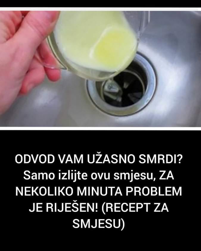 Pogledajte kako uništiti smrad iz odvoda