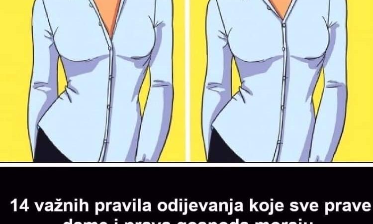 Pogledajte 14 pravila odijevanja