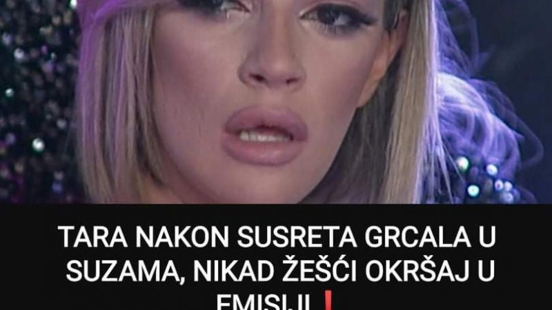 Pogledajte šta se desilo u emisiji između Tare i Ša, Tara grcala u suzama nakon njihovog susreta