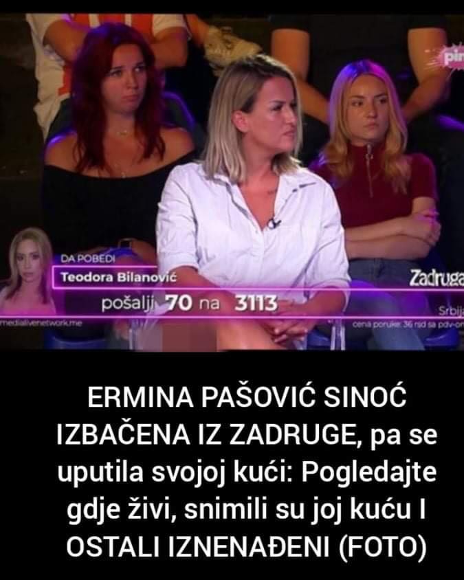 Pogledajte Erminu Pašović nakon što je izbačena iz Zadruge, snimili smo  njenu kuću i ostali iznenađeni