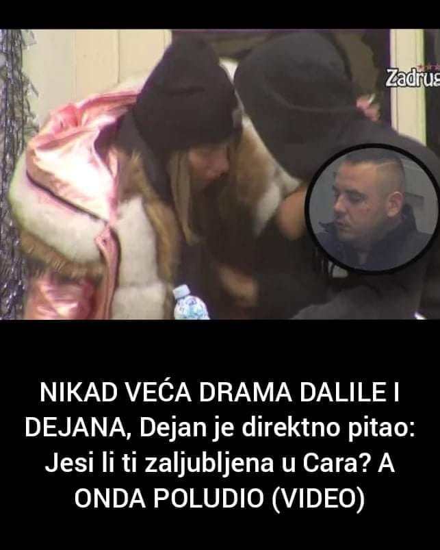 Pogledajte kakva se to drama odvija kod Dalile i Dejana