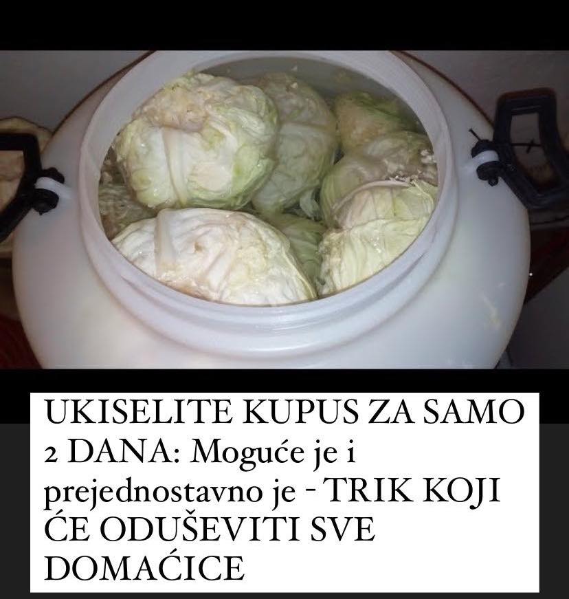 Pogledajte kako možete ukiseliti kupus za samo 2 dana