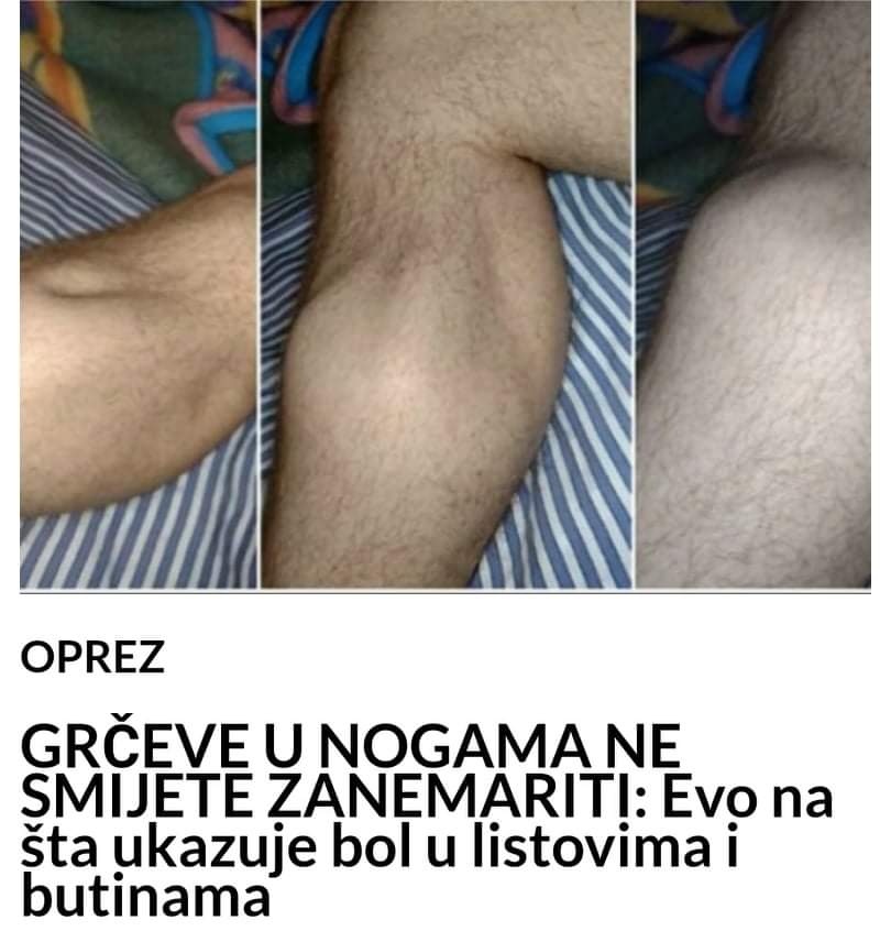 Pogledajte na šta ukazuje to ako imate grčeve u nogama