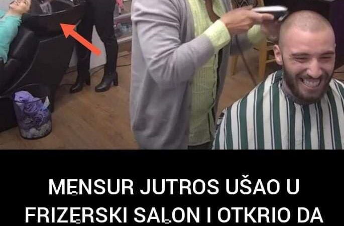 Pogledajte šta je Mensur otkrio u frizerskom salonu