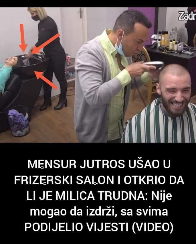 Pogledajte šta je Mensur otkrio u frizerskom salonu