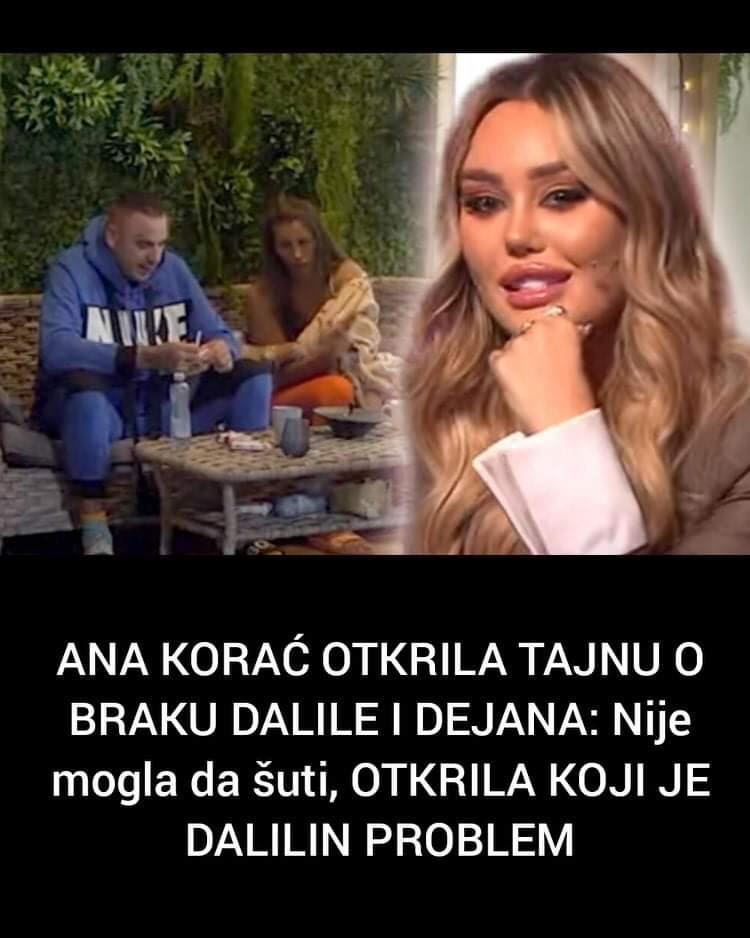 Ana Korać progovorila o braku Dalile i Dejana, pogledajte šta je izjavila