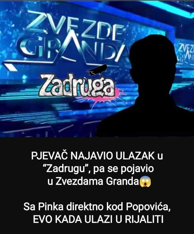 Pogledajte koji je pjevač najavio ulazak u Zadrugu pa se pojavio u Zvezdama Granda