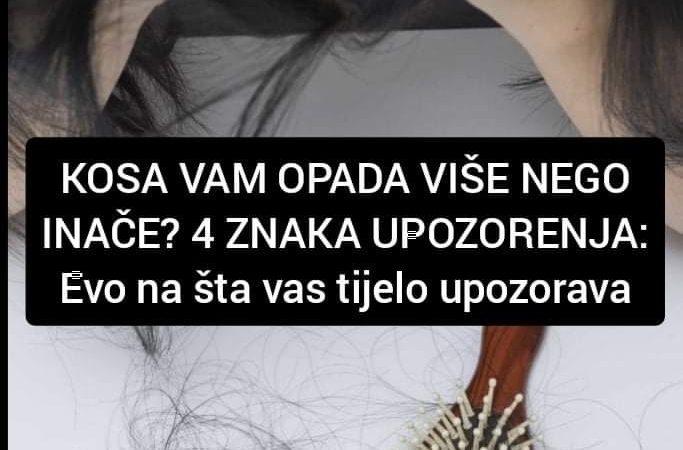 Pogledajte zašto vam kosa opada više nego inače