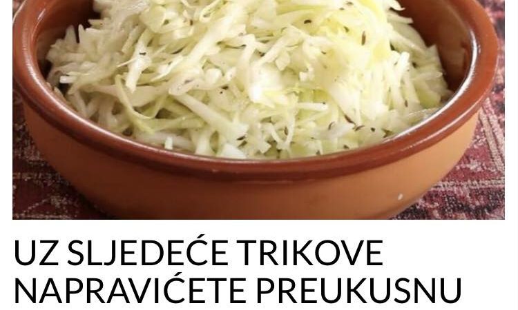 POGLEDAJTE RECEPT ZA NAJUKUSNIJU KUPUS SALATU KAO IZ RESTORANA