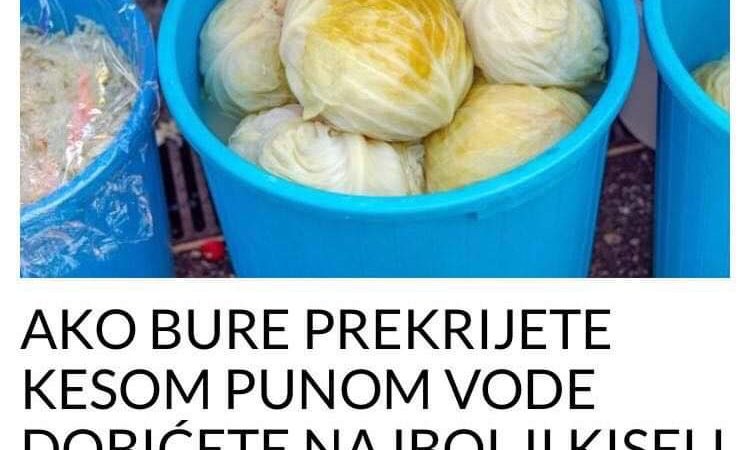 POGLEDAJTE TRIK KOJIM CETE DOBITI NAJBOLJI KISELI KUPUS