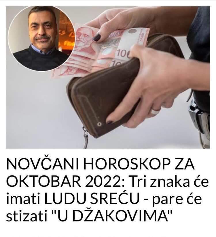 NOVČANI HOROSKOP ZA OKTOBAR 2022: