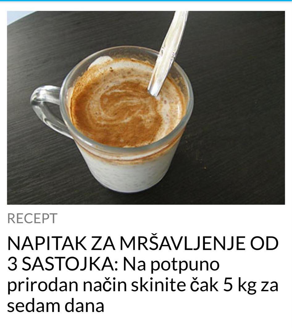 POGLEDAJTE NAPITAK ZA MRSAVLJENJE OD SAMO 3 SASTOJKA