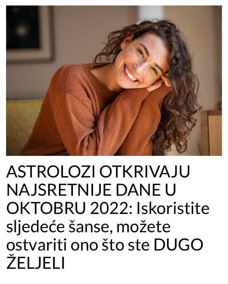 ASTROLOZI OTKRIVAJU NAJSRETNIJE DANE U OKTOBRU 2022